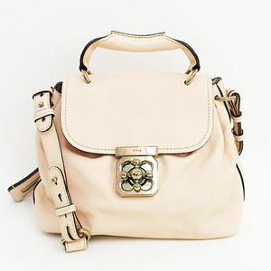 Chloe Elsie Shoulder Bag 2way Beige Leather Bag